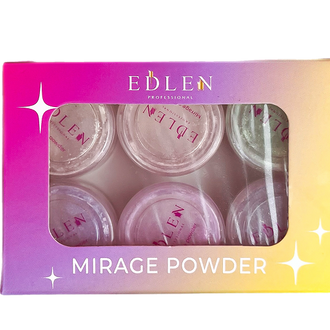 Set de poudres chromes Mirage Edlen – 6 pièces