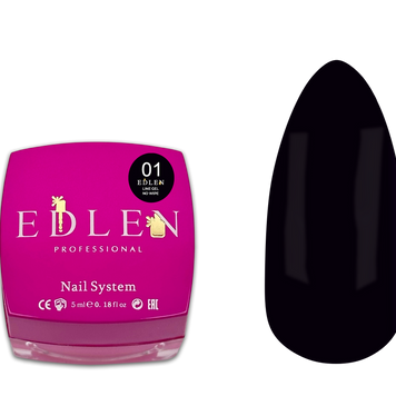 Gel Liner No Wipe Ultra Black 01 5 ml – Edlen