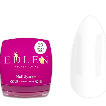 Gel Liner No Wipe Ultra White 02 5 ml – Edlen