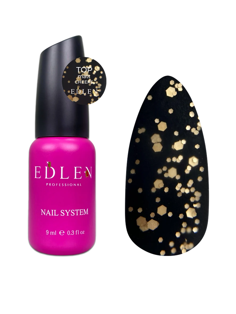 Top Matt Cheers Edlen 17 ml – top coat mat professionnel