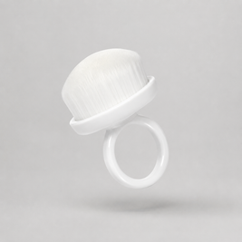Brosse bague blanche pour manucure – Maison Manucure