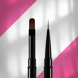 Pinceau double tête EXPERT liner 10 mm / pour gel 11 mm - Staleks