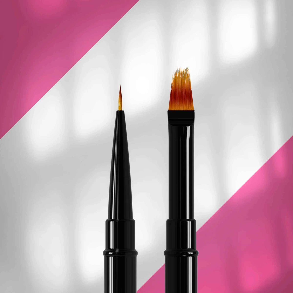 Pinceau double tête EXPERT liner 7 mm / pour dégradé 11 mm - Staleks