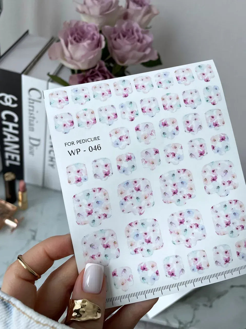 Wrap pédicure WP-046 SLIDIZ effet marbré tendance pour pédicure pro