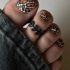 Nail wrap pédicure motif girafe WR-631