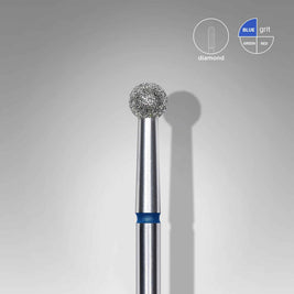 Embout diamanté boule grain bleu 3,5 mm - Staleks