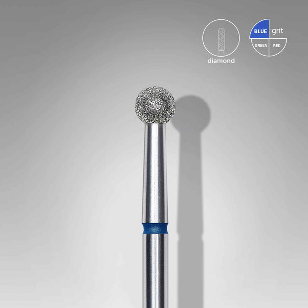 Embout diamanté boule grain bleu 3,5 mm - Staleks